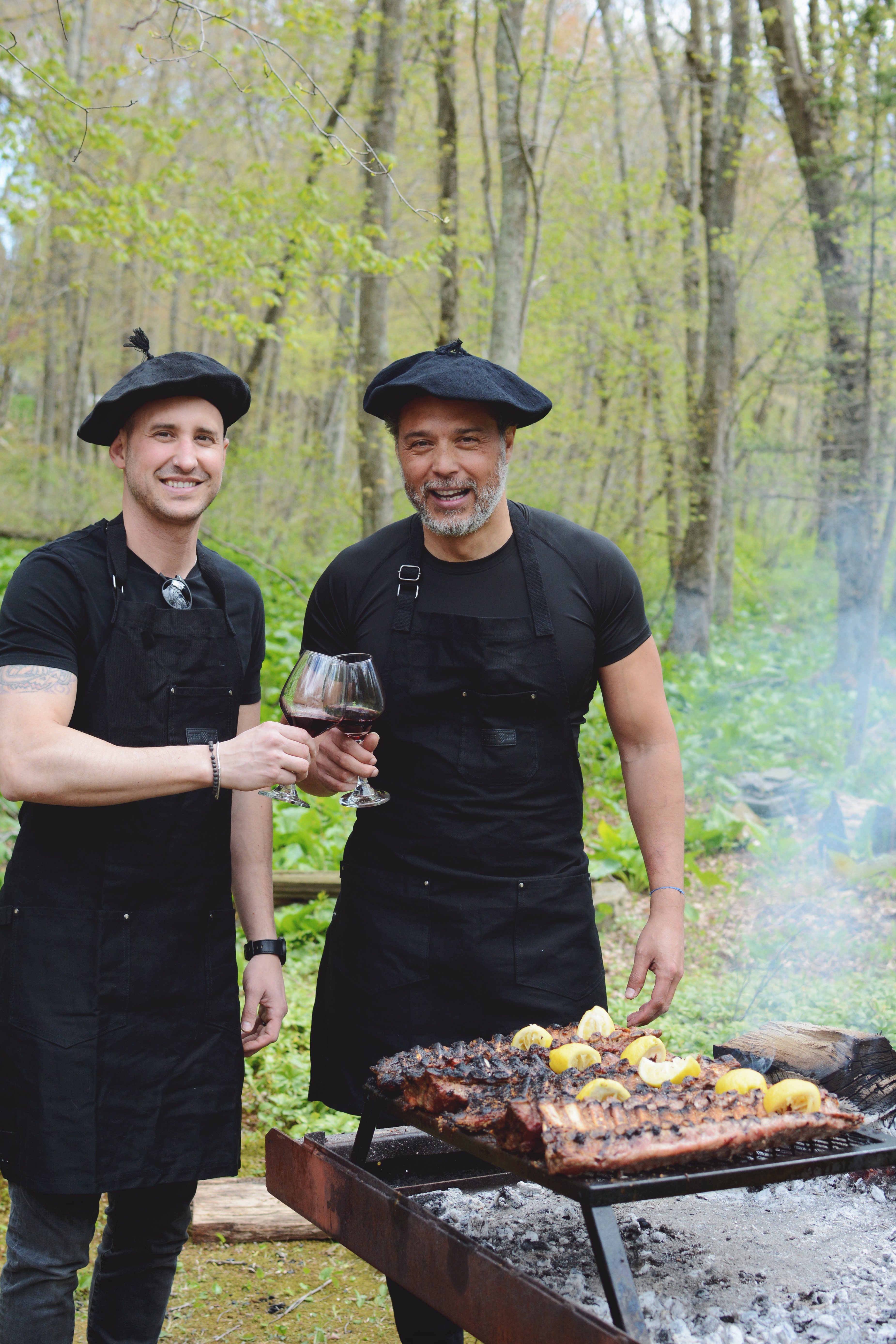 The Beef Bros — two chefs in the outdoors